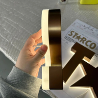 Enseigne publicitaire LED 3D personnalisée en lettres en relief, en acier inoxydable durable et acrylique, pour intérieur et extérieur, pour entreprises