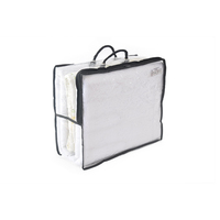 Sac plastique pvc transparent à cordon de serrage, pour la fabrication de couettes