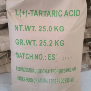 Acide L(+)-tartarique de haute qualité comme retardateur de ciment pour l'industrie de la construction, poudre fine d'acide tartarique, échantillon gratuit - Product Image 1