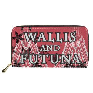 Productos de Venta caliente Impresión bajo demanda Impresión tribal personalizada de Polinesia Wallis y <span class=keywords><strong>Futuna</strong></span> Cartera larga exquisita y elegante - Product Image 4