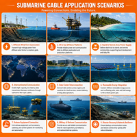 Cable Submarino de Cobre Desnudo XLPE de 6/10(12)KV con Cubierta de Fibra Óptica PE, 35-240mm2, para Proyectos de Redes Submarinas con Bloqueo de Agua