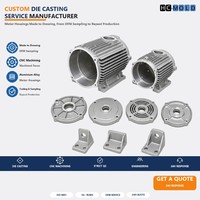 Boîtiers de moteur moulés sur mesure avec usinage CNC et support d'assemblage