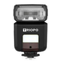 Flash Triopo TR-350 Profesional Inalámbrico Mini TTL para Fotografía, Accesorios Digitales DSLR, Flash para Cámara Canon y Nikon