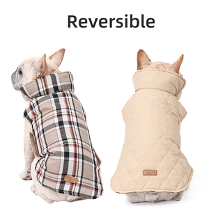 Chaqueta de Invierno de Lujo para Bulldog Francés al por Mayor, Abrigo de Diseño Personalizado para Perro, Chaqueta de Moda para Perro con Estampado, Directo de Fábrica - Product Image 5