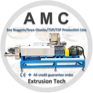 Americhi soybean texture extruder + soya chunk processing line + soya chunks making machine