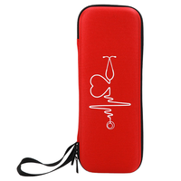 Stéthoscope EVA écologique étui de transport rigide antichoc sac de rangement de voyage fermeture éclair poches en maille supplémentaires pour petits accessoires