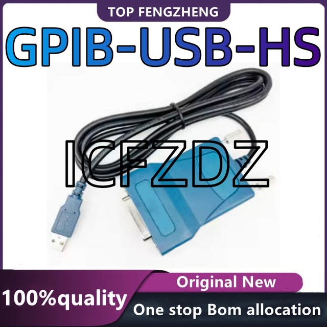 100%New original IEEE 488 adaptor antarmuka USB GPIB ke kabel USB pengontrol instrumen NI GPIB-USB-HS nasional