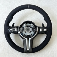Volant en cuir pour BMW Série 3 et 5, modèles M3, M4, M5, M6, F30, F10, F12, F15, F36, F01, F20, F22, F25, F31, F32, E60, E70, E71, E90, X6, X3, X5
