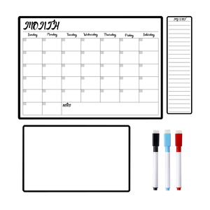 Pizarra Magnética Flexible y Plegable de Material PET para Refrigerador, Calendario Magnético Personalizado Mensual y Semanal, Pizarra Blanca - Product Image 4