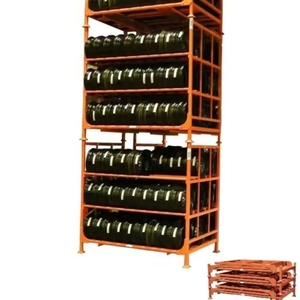 Adjustable Metal Warehouse Shelf Stacking rack Metal Stacking Tire Storage rack Warehouse Tire display rack Folding