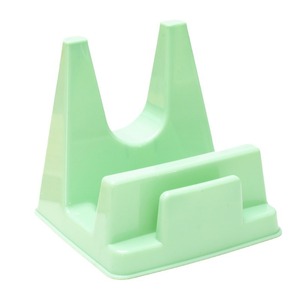 Pot Lid Rack Square Portable Plastic <b>Kitchen</b> <b>Storage</b> Holder For Metal Lids Draining Rack - Product Image 5
