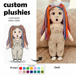Fabricant de jouets en peluche personnalisés, usine de jouets doux en forme de personnage humain, jouets en bois pour enfants, souris en feutre, porte-clés en peluche personnalisé, jouet boîte mystère - Product Image 1