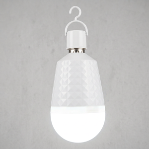 Ampoule LED d'urgence 15W haute/basse tension, diamètre 80mm, AC85V-265V/DC5V-6V, matériau ABS+PP, batterie lithium 1800mA, puces SMD2835 - Product Image 1