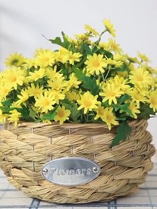 24 teste di margherite artificiali piccole, fiori decorativi per giardino, crisantemo selvatico, margherite per matrimoni, direttamente dal produttore - Product Image 2