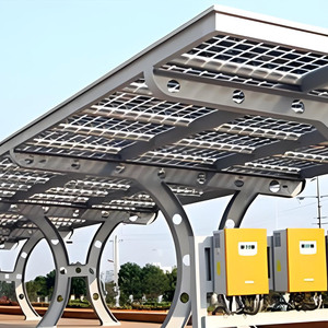 H Loại Solarium Năng Lượng Mặt Trời Carport Gắn Cài Đặt Xây Dựng Cổ Phần Cấu Trúc Khung Cho Tấm Pin Mặt Trời Mô-đun Ứng Dụng Gắn - Product Image 1