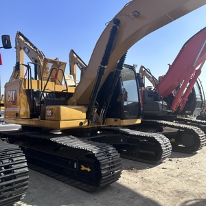 Excavatrice CAT 320 d'occasion, jaune, hydraulique, sur chenilles, diesel, équipement de construction, à vendre immédiatement. Prête à l'emploi. - Product Image 3