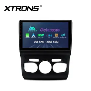 XTRONS 10.1 इंच एंड्रॉयड कार रेडियो pantalla मल्टीमीडिया जीपीएस नेविगेटर के लिए Citroen C4 डीएसपी के साथ दोहरी वाईफ़ाई