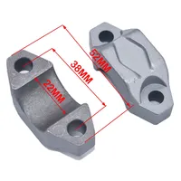 Placa de Amortiguación de 45MM-48MM, Dispositivo de Dirección Superior e Inferior para Motocicleta, Abrazadera de Manillar de 22MM 7/8\", Amortiguador Invertido