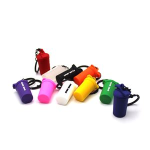 Wholesale PVC Rocking Cup <b>Keychain</b> <b>Custom</b> Logo Double Sided Pendant Soft Rubber <b>Keychain</b> for Bags Gifts Bulk OEM Orders - Product Image 2