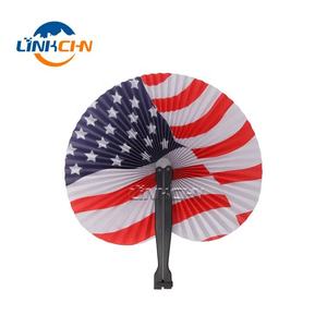 Customized Foldable Round <b>Plastic</b> <b>Pocket</b> Gift Fan with Your logo - Product Image 4