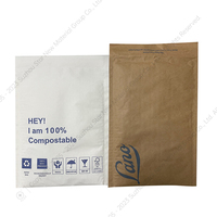 XCGS Sacs d'expédition en papier kraft rembourrés 100 % biodégradables avec logo personnalisé pour boucles d'oreilles, colliers, montres