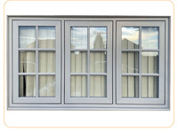 Fenêtre en aluminium haute performance résistante au vent ; Fenêtre coulissante moderne à double vitrage avec cadre en aluminium.