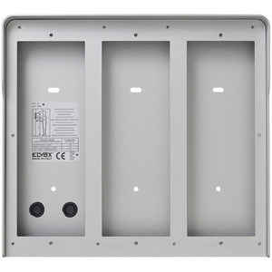 กล่องติดผนัง Elvex ขนาด 43.5x33x12 มม. 3 ช่อง สีเทา กล่องโลหะสำหรับแผงประตู - Product Image 1