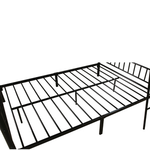 Home Steel Metal <strong>Bed</strong> Frame Iron Rod Bedroom Furniture <strong>Bunk</strong> Stairs <strong>With</strong> Drawer Bunker Queen <strong>Slide</strong> Without Footboard 9 Leg - Product Image 5