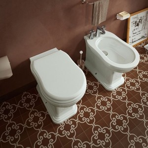 Set di servizi igienici senza montatura Flaminia Efi a serbatoio nascosto a doppio scarico Design moderno WC allungato per uso bagno Villa - Product Image 3