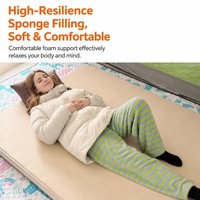 Matelas de camping épais et gonflable automatiquement pour tente, matelas de sol gonflable automatique en forme de fromage