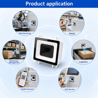 Módulo Escáner de Código de Barras 2D Integrado OEM, Lector de Códigos QR CMOS, Motor de Escaneo USB TTL para Terminales de Autoservicio