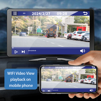 Système BSD à écran tactile 10.1 pouces 4CH AI détection active d'angle mort camion DVR système BSD prise en charge IOS Android Auto