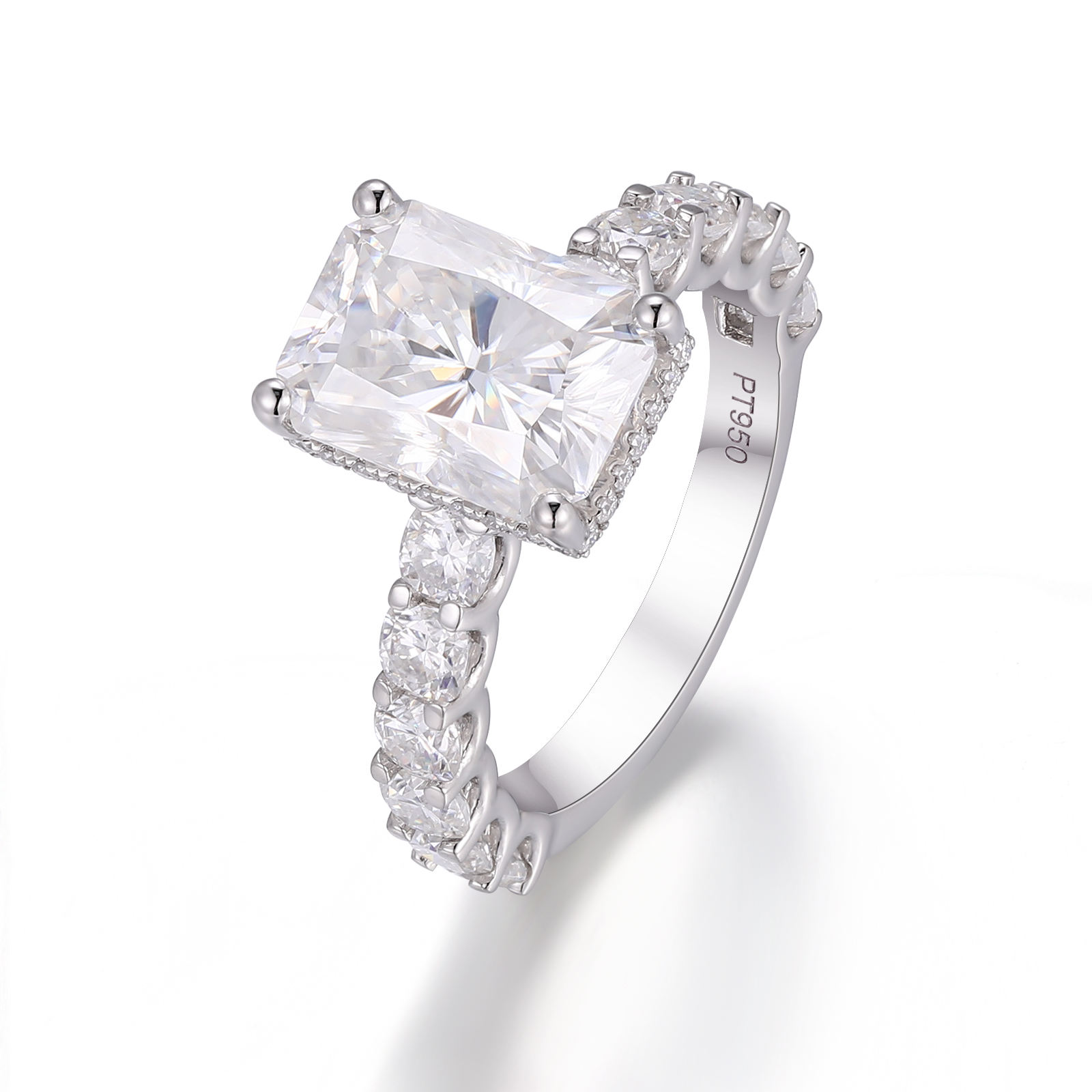 แหวนมอยซาไนต์ทองแท้ 14K