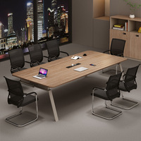 Table de conférence HYZ-006X, table longue, mobilier de bureau grand et petit format, table de négociation, table de formation, bureau