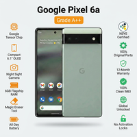 Vente en gros à bas prix de Google Pixel 6a remis à neuf, 128 Go, 6 Go de RAM, écran 6,1 pouces, version américaine, qualité A+, débloqué