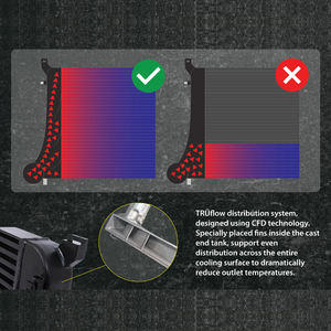 70MM競技用インタークーラー VW MK7 GTI ゴルフR VAG 1.8T 2.0T 8V <span class=keywords><strong>A3</strong></span> S3用 (ブラック) - Product Image 6