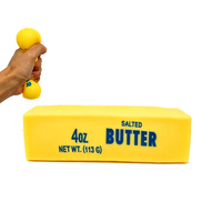 36 PIÈCES Prêt à expédier Entrepôt Chine Haute Qualité Grande Taille 21*6cm Jouet anti-stress et anti-anxiété en TPR de 14oz rempli de farine et de beurre, avec boîte cadeau en PVC