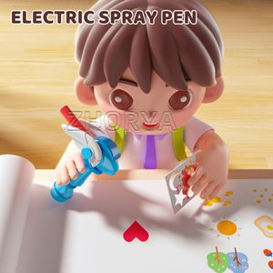 Kit de Peinture Aérographe DIY Zhorya pour Enfants, Jouets en Peluche à Peindre, Stylo Magique à Pulvérisation de Couleur avec Marqueur - Product Image 3