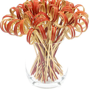 Piques à cocktail en bambou écologique à long manche, épaissies, robustes et non-cassables, idéales pour les burgers, sandwichs et fruits – Vente directe usine - Product Image 2