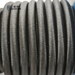 1/4 Inch <span class=keywords><strong>Bungee</strong></span> Dây 6Mm Đen Đàn Hồi Polyester Dây Nặng Ngoài Trời Chong Uv OEM Cho Bạt Trampoline Bóng Tie - Product Image 4
