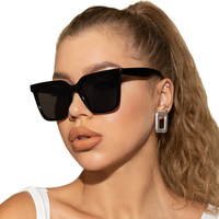 Gafas de Sol Cuadradas de Marca de Moda para Dropshipping, Lentes de Sol de Lujo para Exteriores con Protección UV400, Diseñadas para Hombres y Mujeres, PC