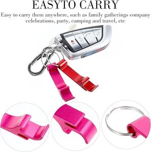 100pcs <b>Personalized</b> Aluminum Bottle Opener Keychain/Logo <b>Keychains</b> for Bar, Graduation, Party, Wedding Favors Gift - Product Image 5