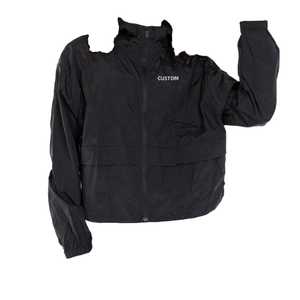 Personnalisable femmes imperméable tricoté Softshell veste brodé respirant fermeture éclair surdimensionné capuche extérieur nouveau Style - Product Image 1