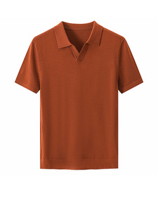 Maglione da <span class=keywords><strong>Uomo</strong></span> in <span class=keywords><strong>Lana</strong></span> Fine a Maniche Corte con Collo a Forbice, Sottile, Facile da Curare, Tinta Unita, <span class=keywords><strong>Maglieria</strong></span> Business - Product Image 2