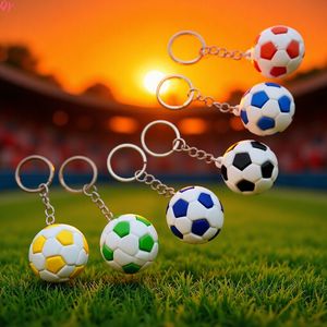 Llavero de pelota promocional QQ, llavero de cuero sintético duro con diseño de fútbol, béisbol y voleibol, de alta calidad, - Product Image 3