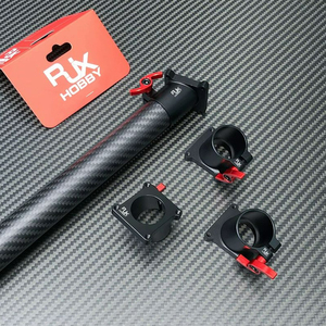 RJXHOBBY RJX ข้อต่อท่อคาร์บอนแบบโค้งงอ 40 มม. สำหรับยึดขาตั้งลงจอด ข้อต่อท่อกลม สำหรับโดรนเพื่อการเกษตรและป้องกันพืช - Product Image 6