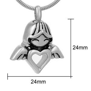 Collares <span class=keywords><strong>de</strong></span> cremación para cenizas para mujer, colgante <span class=keywords><strong>de</strong></span> Ángel, recuerdo <span class=keywords><strong>de</strong></span> Funeral <span class=keywords><strong>de</strong></span> <span class=keywords><strong>niña</strong></span>, joyería conmemorativa <span class=keywords><strong>de</strong></span> acero inoxidable - Product Image 2