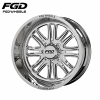 Jantes forgées polies sur mesure 20x10 22x12 22x14 24x12 24x14 26x12 8x180 8x170 8x6.5 pour F-250 F-350 Sierra RAM 2500 3500 Titan