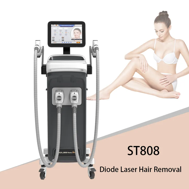 Newest 4 wavelength 755nm 1064nm 808nm 940nm professional ice painless diode laser hair removal machine