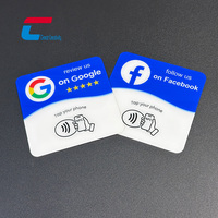 Individueller Logodruck 10cm 12cm Google-Bewertung Acryl-NFC-Platte Social Media Acryl-NFC-Karte